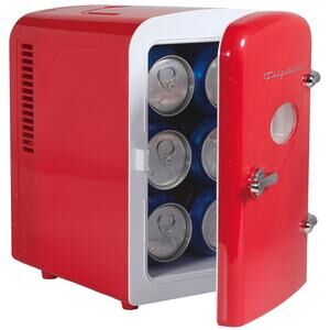 Frigidaire 6-Can Retro Mini Fridge - Red